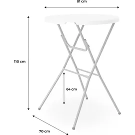 sweeek 2er Set Party Stehtische - 2 Hussen - sweeek