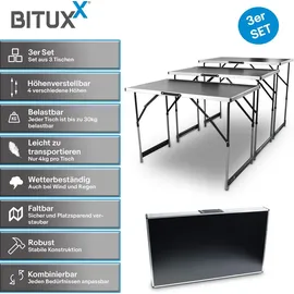 BITUXX Tapeziertisch 100 x 60 cm bis 30 kg Silber MS-19510