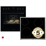 AEG AH31B Set Einbauherd OU5AE20SK + Glaskeramikkochfeld HE604000XB