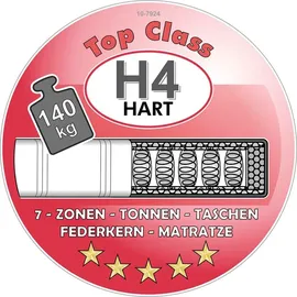 Jockenhöfer Gruppe Boxspringbett »Livia«, inklusive LED-Beleuchtung, 4x USB-Ladeports, 7-Zonen-TTFK-Matratze grau