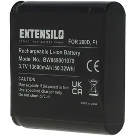 EXTENSILO Akku kompatibel mit Pure Evoke D4, D4 Domino, D6, F4, H4, D4 Mio Lautsprecher Boxen Speaker (13600mAh, 3,7V, Li-Ion)