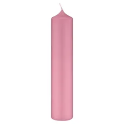 Kopschitz Kerzen lange schlanke Altarkerzen 10% BW Anteil (Bienenwachs Kerzen) Altrosa 300 x Ø 40 mm, 4 Stück, Kerzen mit Dornbohrung