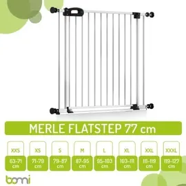 Bomi Treppenschutzgitter Merle Flatstep 63-217 cm Weiß