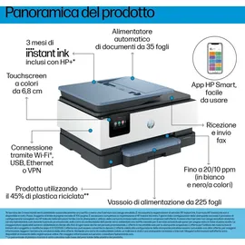 HP OfficeJet Pro 8125e Drucker Scanner Kopierer LAN WLAN Instant Ink