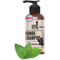 Jack & the Tub Hundeshampoo 500ml Botanicals - Black Edition, Hunde Shampoo mit Conditioner und frischem Minz Duft