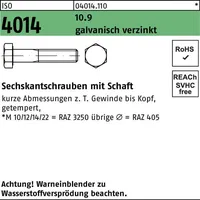 Industrial Quality Supplies ISO 4014 Sechskant-Schaftschraube M16x200 Stahl 10.9