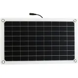 Tragbares 12v 20w Monokristallines Solarpanel Mit Zwei Usb-anschlüssen, Ip65 Wasserdicht, Für Camping, Autos, Boote Und Diy-ladegeräte