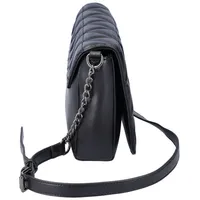 Rieker Damen Umhängetasche gesteppt Kettendetail H1110, Farbe:Schwarz - Schwarz