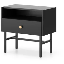 Selsey Nachtschrank Divenos 54,8 x 0 x 52 cm Schwarz