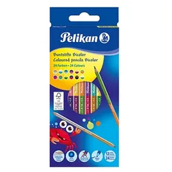 Pelikan Bicolor Buntstifte farbsortiert, 12 St.