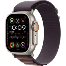 Apple Watch Ultra 2 GPS + Cellular 49 mm Titangehäuse natur, Alpine Loop indigo S