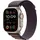 Apple Watch Ultra 2 GPS + Cellular 49 mm Titangehäuse natur, Alpine Loop indigo S