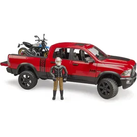 Bruder 02502 - RAM 2500 Power Wagon mit Ducati Desert Sled 1:16