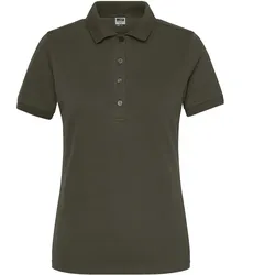 Damen Bio Stretch Polo-Shirt "JN1805" UV-Schutz - L - olive