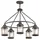 Elstead Lighting Ashland Bay 5-flg. Ø 66,3 cm grau Aluminium, Glas, Metall