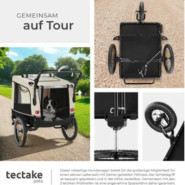 Tectake Hundeanhänger Beige 2018