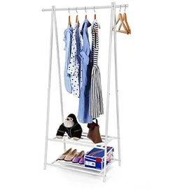 Songmics HSR05W Kleiderständer 155 x 87 x 0 cm weiß