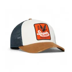 Superdry Unisex. W9010176A Mehrfarbige Trucker-Kappe aus Mesh (OSFA), Lässig, Baumwolle