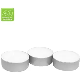 Bolsius Teelichter 5,7 cm 40 St. weiß