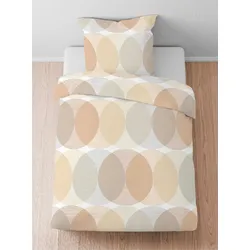 Bettwäsche BIBERNA Gr. 3, gold (goldfarben), B/L: 155cm x 220cm, , Lyocell, B/L: 80cm x 80cm, Bettwäsche