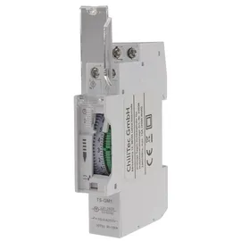 ChiliTec Analoge Tages-Zeitschaltuhr für Schalttafel-Einbau 230V, max. 3500W