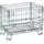Kongamek Gitterbox verzinkt 860x580x680mm vorne halb zu öffnen 300kg Tragkraft