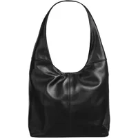 Piké Shopper, echt Leder, Made in Italy schwarz