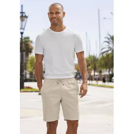 John Devin Shorts JOHN DEVIN "Bermuda", Herren, Gr. S (44/46), N-Gr, beige, Web, Obermaterial: 97% Baumwolle, 3% Elasthan, unifarben, regular fit kurz, Hosen Shorts, kurze Hose aus elastischer Baumwoll-Qualität, Topseller
