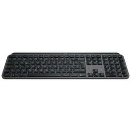 Logitech MX Keys S Plus MX Palm Rest Graphite, schwarz, LEDs weiß, Logi Bolt, USB/Bluetooth, US (920-011589)