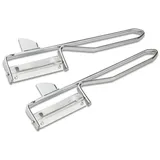 FMprofessional Sparschäler Edelstahl 15 x 4 cm 2er Set