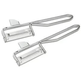 FMprofessional Sparschäler Edelstahl 15 x 4 cm 2er Set