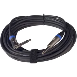 Klang Instrumentenkabel PRO 6,3mm Klinke, mono - 6,3mm Klinke gewinkelt, mono, 9... - Instrumentenkabel