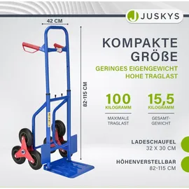 Juskys Treppensackkarre 100 kg