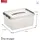 SUNWARE Q-Line Aufbewahrungsbox 40 x 30 x 18 cm 6-tlg. transparent/silber