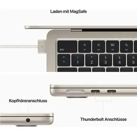 Apple MacBook Air M2 2022 13,6" 8 GB RAM 256 GB SSD 8-Core GPU Polarstern