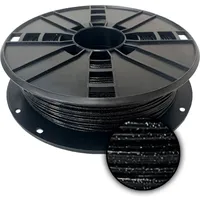 Ampertec 3D-Filament metallic PLA mit Glitzer schwarz 1.75mm 500g