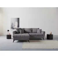 INOSIGN Ecksofa »Lörby L-Form«, Belastbarkeit bis 140kg pro Sitzplatz, auch mit Aqua clean-Bezug grau