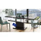 Mazzoni Aston Couchtisch ausziehbar höhenverstellbar 120/200cm in Walnuss Wenge modern vielseitig Wohnzimmertisch Esstisch Beistelltisch Sofatisch platzsparend hochwertig Wohnzimmer