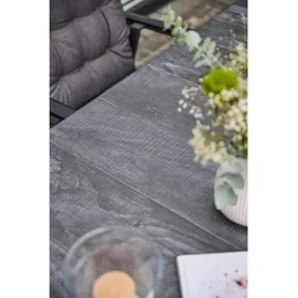 Siena Garden Silva Gartentisch 180 x 100 x 74 cm Anthrazit/Wood grey