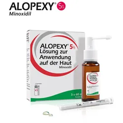 ALOPEXY 5% Lösung zur Anwendung auf der Haut 3X60 ml Lösung