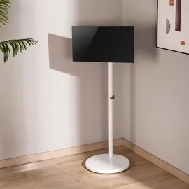 Maclean Brackets Maclean Mobiler Monitor/TV-Bodenständer, Gasfeder, 17"-35", weiß, MC-970W - Weiß