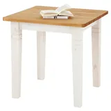 Boxxx Esstisch, Weiß, Laugenfarbig, Holz, Kiefer, massiv, quadratisch, eckig, 78x78x78 cm, in verschiedenen Größen erhältlich, Esszimmer, Tische, Esstische, Esstische quadratisch