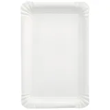 Papstar Pappteller eckig 13 cm x 20 cm 500 St. Weiß