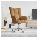 vidaXL Relaxsessel Braun Samt