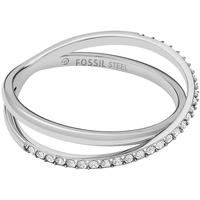Fossil Damenring Sadie All Stacked Up Edelstahlband, JF04078040