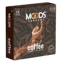 Moods Coffee Condoms - 3 Kondome mit Kaffee-Aroma, Geschenk-Idee für Männer und Kaffee-Liebhaber(innen)