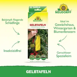 NEUDORFF Gelbtafeln Insektenfalle kleinformatig 21 Stück