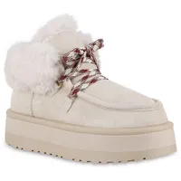 VAN HILL Damen Winter Boots in Beige