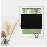 deco-raum Plissee Basic 115 x 150 cm schwarz