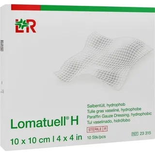 Lohmann & Rauscher Lomatuell H Salbentüll 10x10 cm steril 10 St